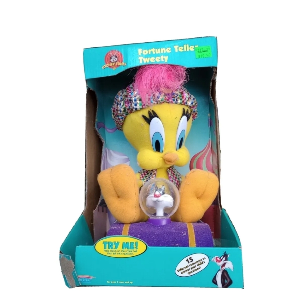 NEW-TWEETY BIRD & SYLVESTER FORTUNE TELLER-LOONEY TUNES-1999-RARE IN BOX